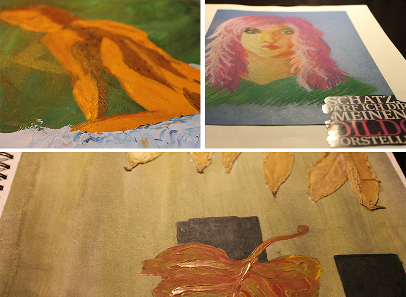 Traditional Art - Various Watercolor & Crayon